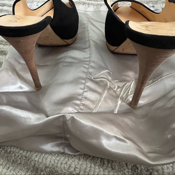 Sharon Suede Slingback Peep-toe Sandal - Picture 14 of 14